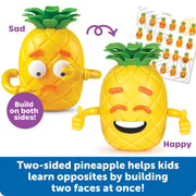 Learning Resources Big Feelings Pineapple Deluxe Set Educational Toy, Social Emotional Learning with 40+ Double-Sided Face Pieces, Emotions Poster, Mirror, Yellow, LER6375