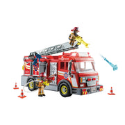 Playmobil 71233 City Action Light and Sounds Fire Truck Building Set, 86 Pieces
