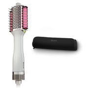 SharkNinja SmoothStyle Heated Comb and Blow Dryer Brush, Dual-Mode, Ceramic-Coated Plates, Silk White, HT212