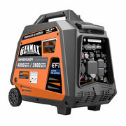 Genmax GM4800iAEFI Portable Inverter Generator, 4800-Watt Remote Start CO Sensor With Telescopic Handle & Wheels