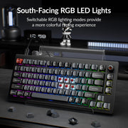 Keychron V1 8K 75% Wired Mechanical Keyboard with Programmable Knob, OSA PBT Keycaps, Hot-Swappable Super Red Switches, 8000Hz Polling Rate, RGB Backlit