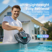 Aiper Scuba 800W Cordless Robotic Pool Cleaner, Lightweight, 1320 GPH Pump, 90-Minute Battery, Gray