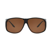 Polar Optics Fits Over Sunglasses, Polarized Brown Lenses, Tortoise Frame, Medium Size, FO-001 TOR DRV