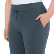 Mondetta Womens Stretch High Rise Straight Leg Active Pant, Black, Medium, 1917373
