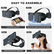 AIJUNCT VR Headset for Nintendo Switch 2, Adjustable HD Lenses, Comfortable Lightweight Design with Elastic Head Strap, 3D Virtual Reality Gaming Goggles