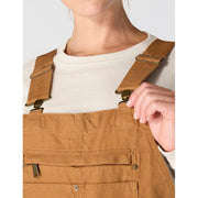 Carhartt Women's Washed Duck Insulated Bib Overall, Brown, Large, 104049