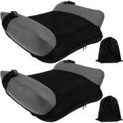 Inflatable Booster Seat, Portable Car Cushion with Quick Inflate, Mesh and PVC, Black, Pack of 2