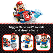 LEGO Super Mario Mario Kart Interactive LEGO Mario and Standard Kart Building Toy, Multicolor, 278 Pieces, Ages 7+