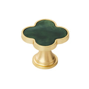 Amerock Accents Clover Cabinet Knob, Gold and Mother of Pearl Finish, 1-1/4 Inch Length, 2 Pack, 2PK36970MOP