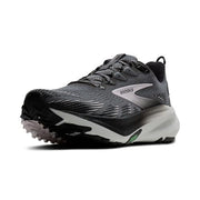 Brooks Ghost Trail Women's Trail Running Shoes, Nitrogen-Infused DNA LOFT v3 Cushioning, Poppy Seed Black Pink, 6.5 B Medium, 120464-037