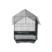 YML House Top Style Small Parakeet Bird Cage, Black, 11 in L x 9 in W x 16 in H, A1114MBLK