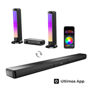 ULTIMEA Apollo S70 5.0 Channel Detachable Sound Bar with RGB Light, App Control, 180W Peak Power