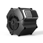 Holmes Hex MultiPosition Blower Fan Utility Floor Air Mover, High Velocity Airflow, Black, 3 Speeds, Dual AC Outlets, 14550