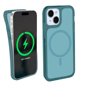 iHome 2IHPC2178N3W2 Magnetic Velo Phone Case for 15 Plus, Dark Blue