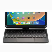 Rotate Magic Keyboard Bluetooth Keyboard Case with Multi-Touch Trackpad, 360 Rotating, RGB Backlit, Rechargeable Battery for iPad, Black