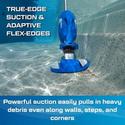 Water Tech Corp Pool Blaster Max Cordless Pool Vacuum, 60 Min Runtime, Omni-Directional Rollers, Rechargeable Handheld Cleaner, Blue, 30160ML