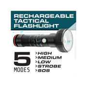 Bell and Howell 8348 5 Modes Tactical Rechargeable Flashlight