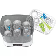 Dr. Brown's AC177-WEB Clean Steam Baby Bottle and Pacifier Sterilizer and Dryer, Gray