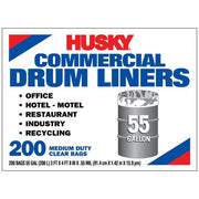 Husky 55 gal. Economy Natural Trash Liners (200-Count)
