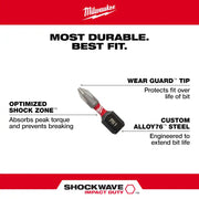 Milwaukee 48-32-5157 SHOCKWAVE Impact Duty Alloy Steel Driver Bit Set with PACKOUT Case (90-Piece)