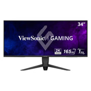 ViewSonic VX3418-2K 34-Inch Ultrawide 21:9 WQHD Gaming Monitor, 165Hz, 1ms Response, FreeSync Premium, HDMI, DisplayPort, USB, Black