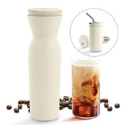 Dash DCBM10SWLCM4 Brew2Go Portable Cold Brew System, Single Serve, 10 Minute Brew, Refillable, with Travel Lid and Straw