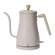 Beautiful 1-Liter Electric Gooseneck Kettle 1200 W, Porcini Taupe by Drew Barrymore