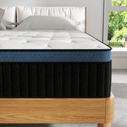 Kviwasha 14 Inch Full Size Hybrid Mattress, Medium Comfort, Gel Memory Foam, Pocketed Spring, Euro Top