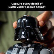 LEGO Star Wars Darth Vader Bust Building Kit, Collectible 349-Piece Set with Rotatable Head and Minifigure, Multicolor, 75439