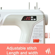 Poolin EOC2100 Computerized Sewing Machine, 107 Stitch Types, 8 Buttonhole Styles, Auto Needle Threader, Metal Construction, LED Light, EOC2100