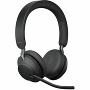 Jabra Evolve2 65 Wireless Bluetooth Headset, Noise-Cancelling, USB-C, Black, Up to 37 Hours Battery Life