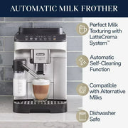 De'Longhi ECAM29084SB Magnifica Evo with Latte Crema System