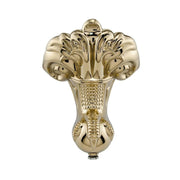 Signature Hardware FF-PB Polished Brass FF Imperial Feet, Cast Aluminum, Set of Four