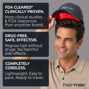 Hairmax RegrowMD Laser 272 Hair Growth Cap, 272 Medical Grade Lasers, Full-Scalp Coverage, BioLight Comfort Design, Unisex Hair Loss Treatment, LPF272C