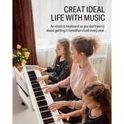 Donner EC3203 DDP-100 88-Key Weighted Action Digital Piano, White