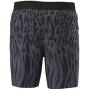Weekend Academy Boys Printed Swim Trunks, M (8), Black Soot Leopard Drip