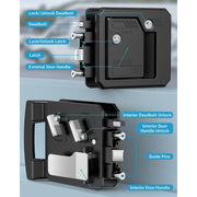 Kohree Class C Mechanical RV Door Lock Replacement with Built-In Deadbolt, Waterproof Aluminum and Zinc, Includes 4 Keys, Fits Most Class C and Class A Campers, 4.25 x 4.5 x 1.25-1.5 in, KR3431-WR