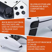 Microea 4K HD HDMI Retro Gaming Stick, Wireless Retro Game Console with 75,000+ Games, 18 Emulators, Dual Wireless Controllers, Supports 23 Languages, 64GB