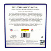 Panini Donruss Optic Football Mega Box, 2025 Edition, Blue, 140 Cards with Rated Rookie Blue Hyper Parallels and Autograph or Memorabilia Cards, 2-18938-20