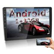 Hikity Android 10.0 Double Din 10.1'' GPS Car Stereo, Auto Radio HD 1080P 2.5D Tempered Glass, Car Video radio Player with Bluetooth WIFI GPS FM Radio Rear Camera