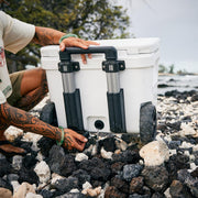 YETI Roadie 32 Wheeled Cooler, Durable Polyethylene Body, Cherry Blossom, 32 Quart, 10032450005