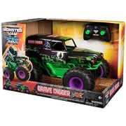 Spin Master Monster Jam Smash n Bash Grave Digger Remote Control Monster Truck, 1:15 Scale, 2.4 GHz, USB-C Rechargeable, Ages 4+
