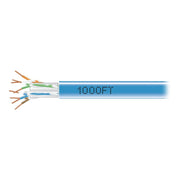 Black Box GigaTrue CAT6 550-MHz Solid Bulk Network Cable, Unshielded, CMR PVC Jacket, Blue, 1000-ft EYN870A-PB-1000