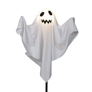Way To Celebrate 75-177 Fabric Ghost Pathmarker Lights, 3-Pack, Warm White LED, 6ft Outdoor Halloween Decoration