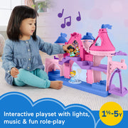 Fisher-Price Disney Princess Magical Lights & Dancing Castle Toddler Playset with 2 Figures, Multicolor, HTK85