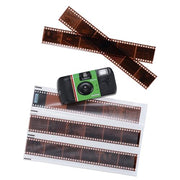 Fujifilm QuickSnap Flash 400 Disposable Camera with Built-in Flash, ISO 400 Color Film, 27 Exposures, Black and Green