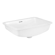 Signature Hardware 447959 Myers 21 Inch Vitreous China Undermount Bathroom Sink Glazed Underside
