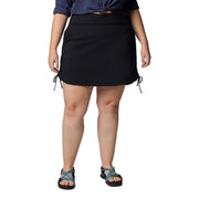 Columbia Womens All Seasons Ruched Skort with Omni-Shade UPF 50 and Omni-Shield Repellency, Nocturnal, Large, 2114801466L