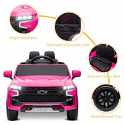 UBesGoo 270217662 Ride On Car Truck 12V Chevrolet Tahoe Kids Battery Powered Ride On Toys Pink