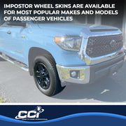 Coast To Coast 18 Inch 5-Spoke Gloss Black Snap-On Wheel Cover Set of 4 for Toyota Tundra
